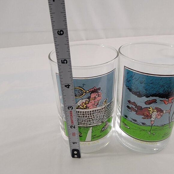 Vintage 1982 Arby’s Collectors Drinking Glasses – DEDICATION & LUCK OUT– Set of - Picture 6 of 14